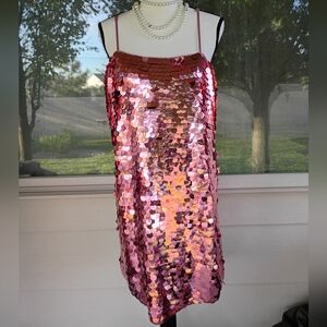 A New Day Barbie Pink Valentine's Day Sequin Party Dress XL